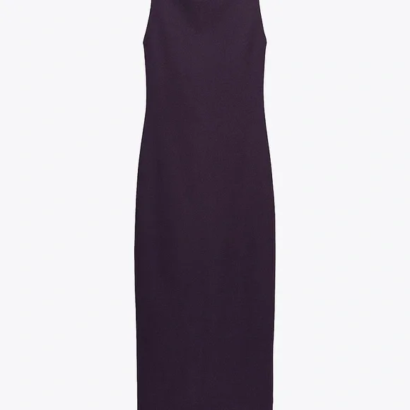 Zara Long Crepe Dress - Picture 3 of 6